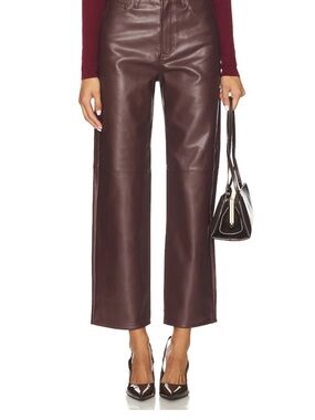 pistola JETT HIGH RISE BOWED STRAIGHT PANT - CABERNET